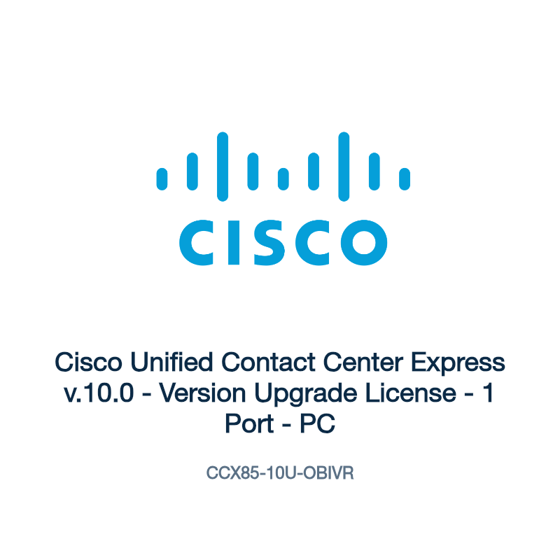 CCX85-10U-OBIVR: Cisco Unified Contact Center Express v.10.0
