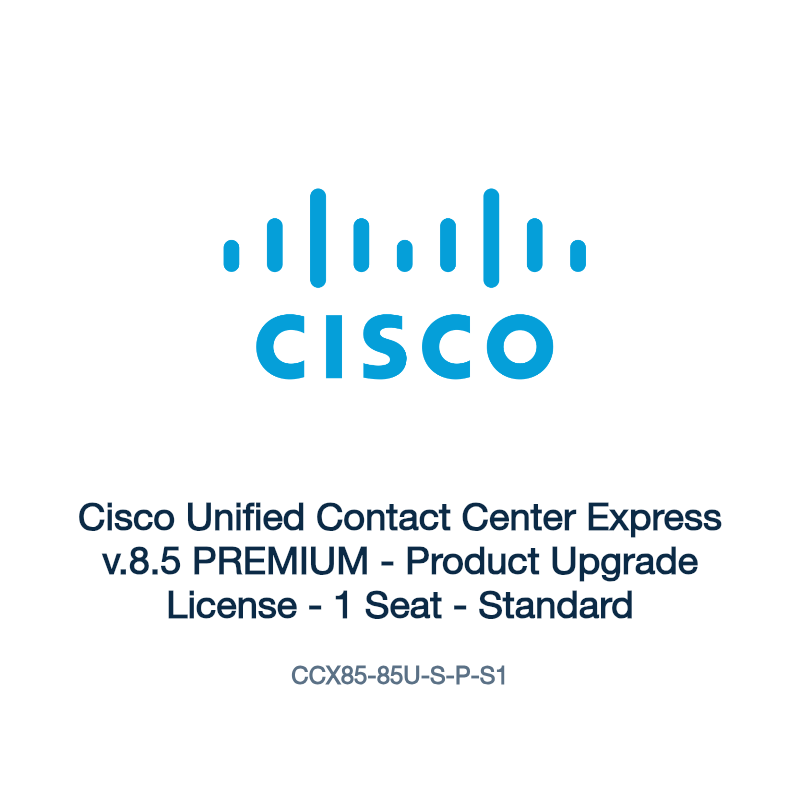 CCX85-85U-S-P-S1: Cisco Unified Contact Center Express v.8.5 PREMIUM