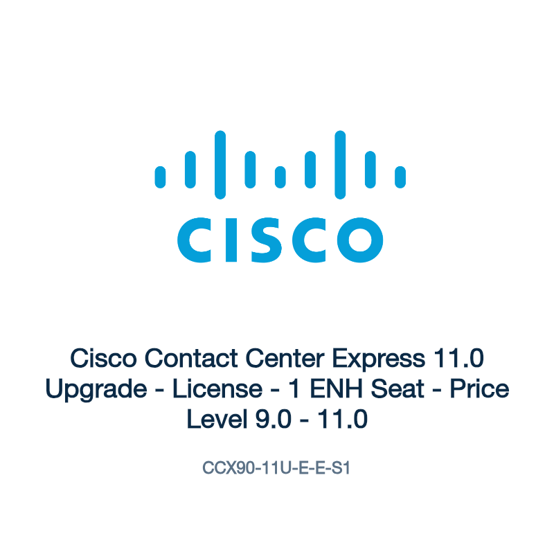 CCX90-11U-E-E-S1: Cisco Contact Center Express 11.0 Upgrade