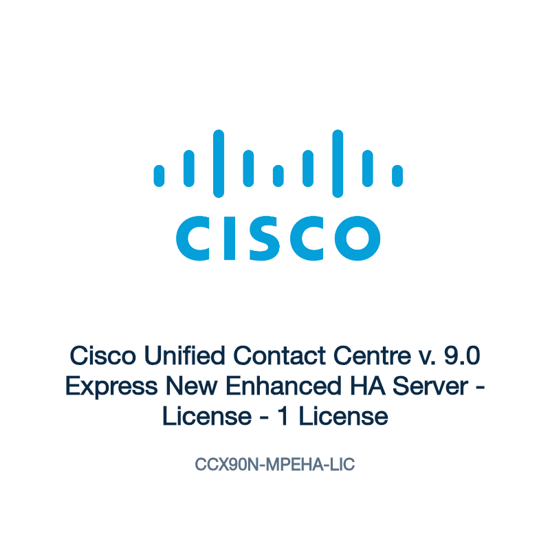 CCX90N-MPEHA-LIC: Cisco Unified Contact Centre v. 9.0 Express New Enhanced HA Server