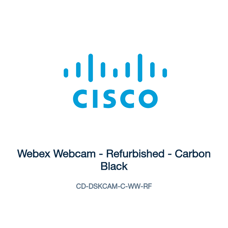 CD-DSKCAM-C-WW-RF: Webex Webcam - Refurbished - Carbon Black