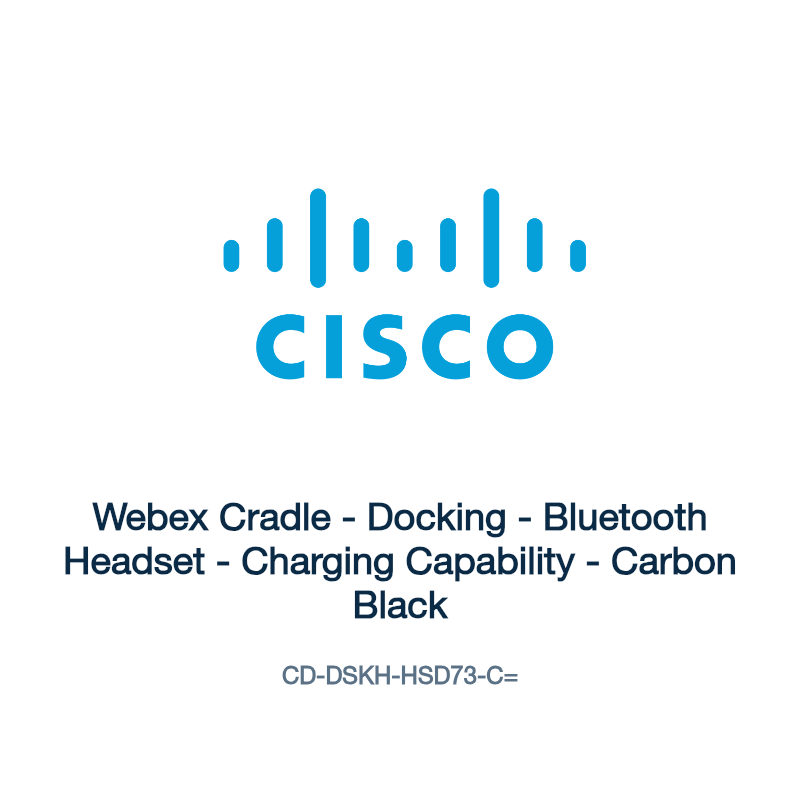 CD-DSKH-HSD73-C=: Webex Cradle - Docking - Bluetooth Headset - Charging Capability -