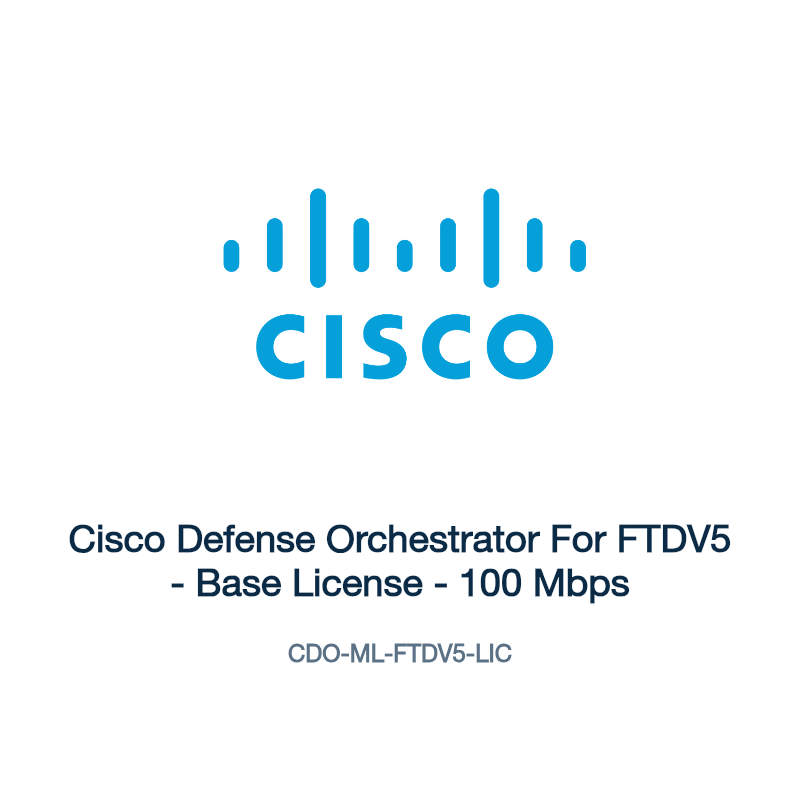 CDO-ML-FTDV5-LIC: Cisco Defense Orchestrator For FTDV5
