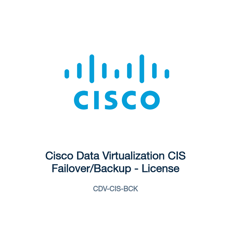 CDV-CIS-BCK: Cisco Data Virtualization CIS Failover/Backup