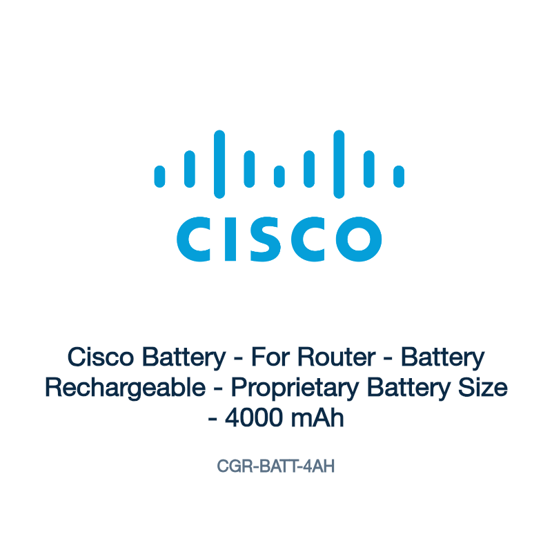 CGR-BATT-4AH: Cisco Battery - For Router - Battery Rechargeable - Proprietary