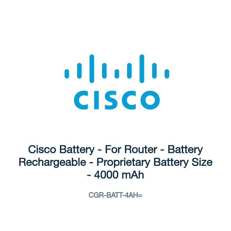 CGR-BATT-4AH=: Cisco Battery - For Router - Battery Rechargeable - Proprietary