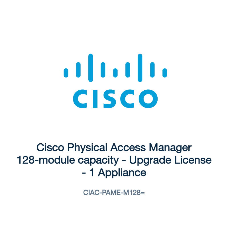 CIAC-PAME-M128=: Cisco Physical Access Manager 128-module capacity