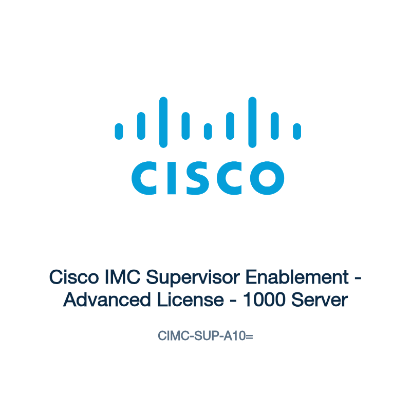CIMC-SUP-A10=: Cisco IMC Supervisor Enablement