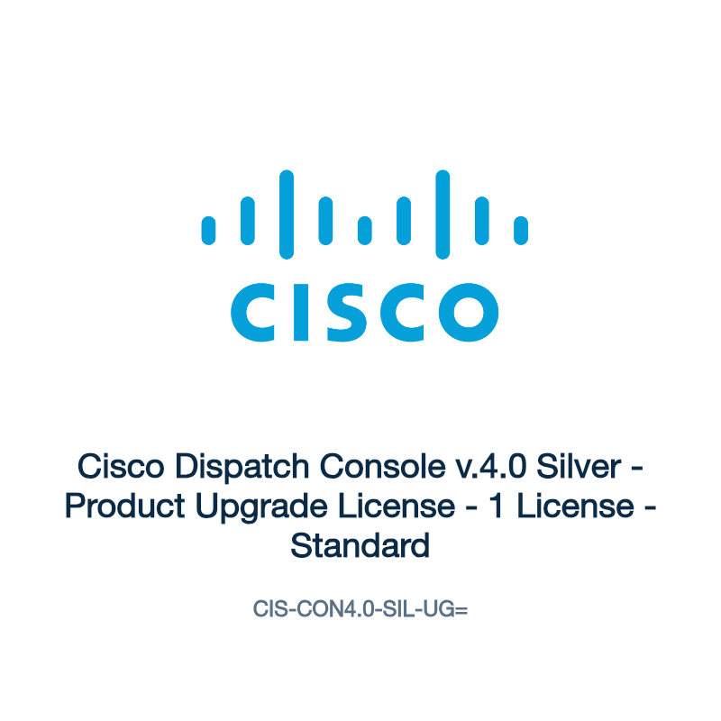CIS-CON4.0-SIL-UG=: Cisco Dispatch Console v.4.0 Silver
