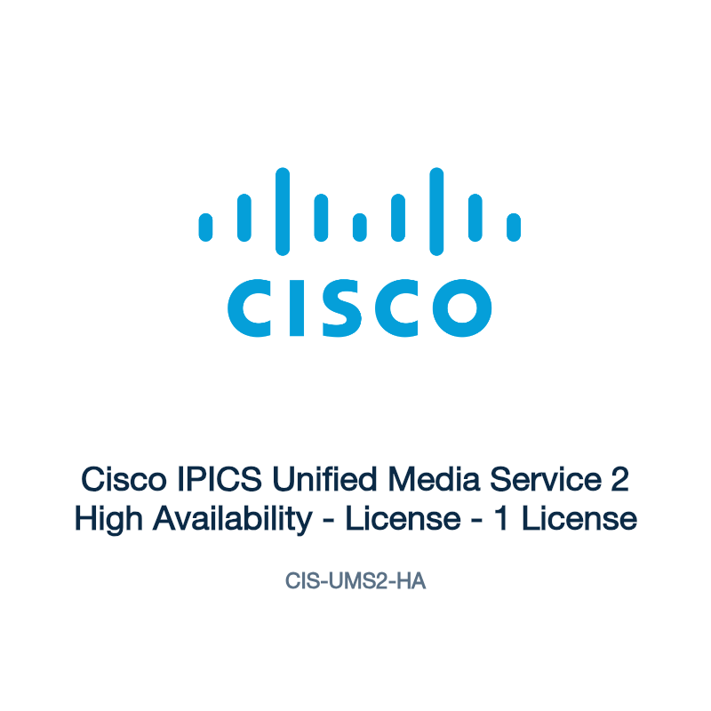 CIS-UMS2-HA: Cisco IPICS Unified Media Service 2 High Availability