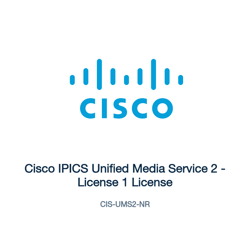 CIS-UMS2-NR: Cisco IPICS Unified Media Service 2