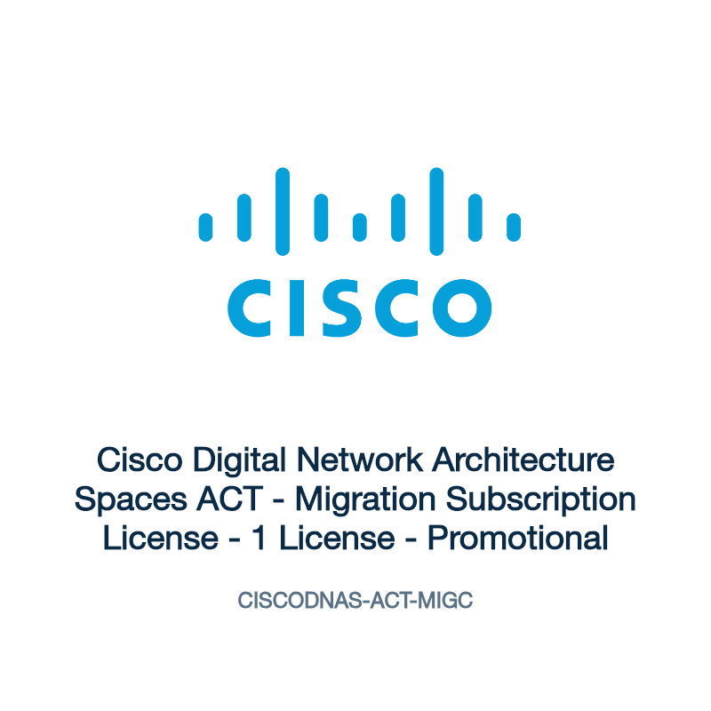 CISCODNAS-ACT-MIGC: Cisco Digital Network Architecture Spaces ACT