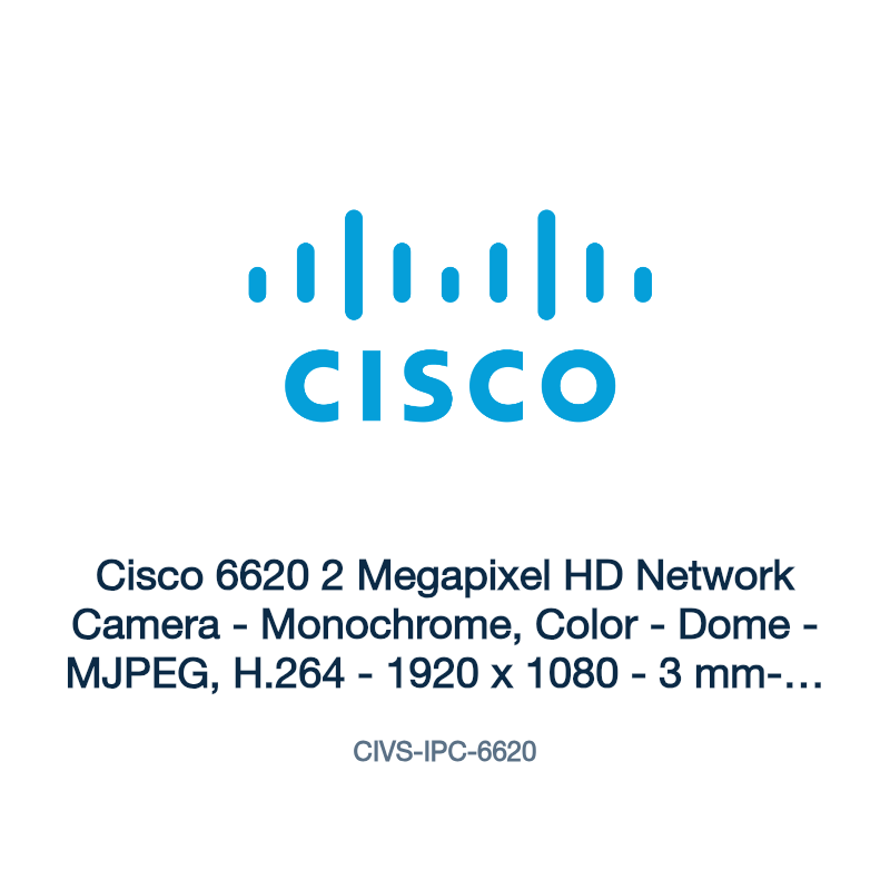 CIVS-IPC-6620: Cisco 6620 2 Megapixel HD Network Camera