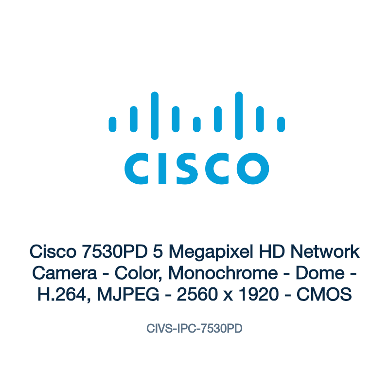 CIVS-IPC-7530PD: Cisco 7530PD 5 Megapixel HD Network Camera