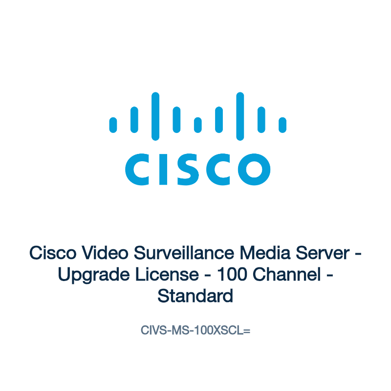 CIVS-MS-100XSCL=: Cisco Video Surveillance Media Server