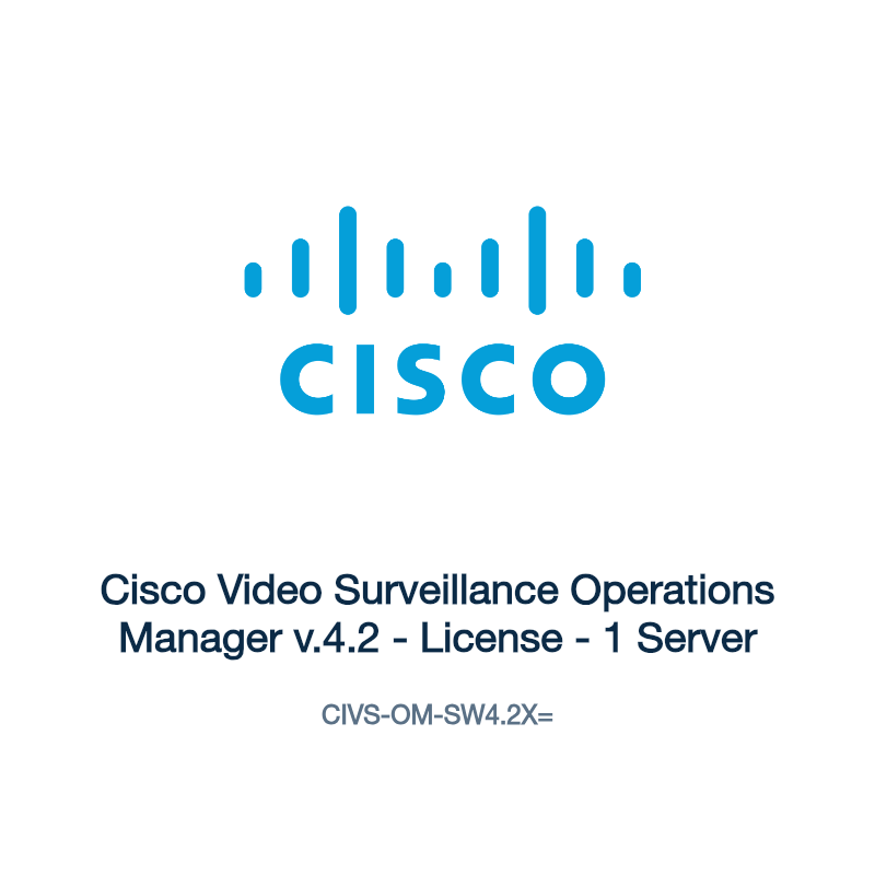 CIVS-OM-SW4.2X=: Cisco Video Surveillance Operations Manager v.4.2