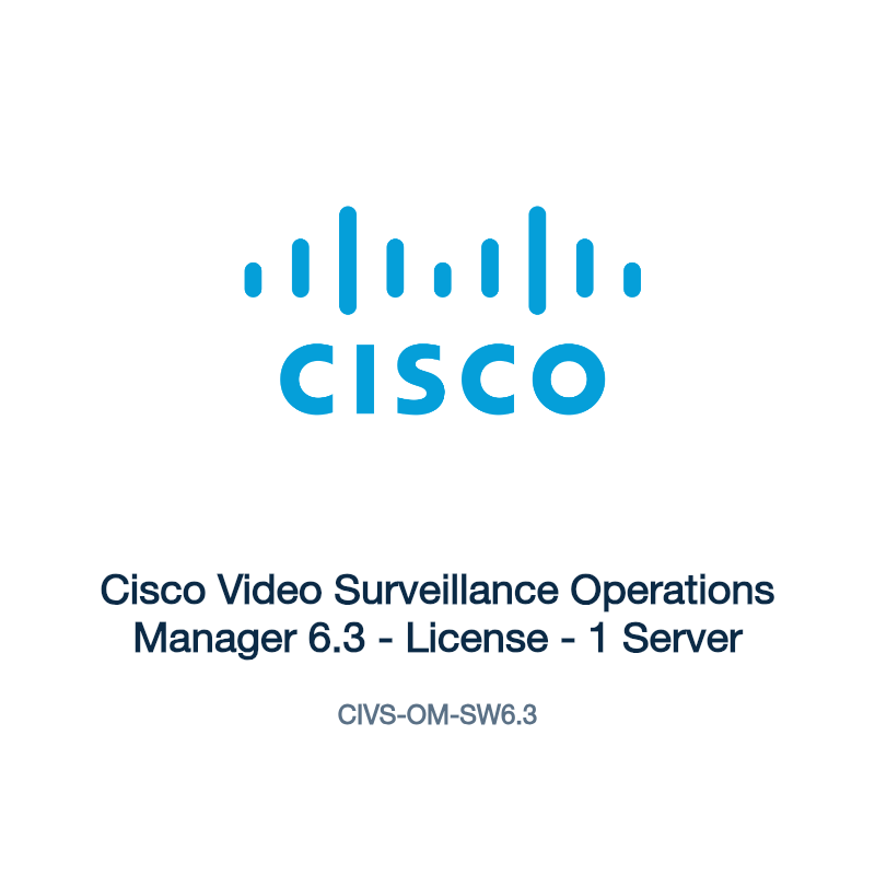CIVS-OM-SW6.3: Cisco Video Surveillance Operations Manager 6.3