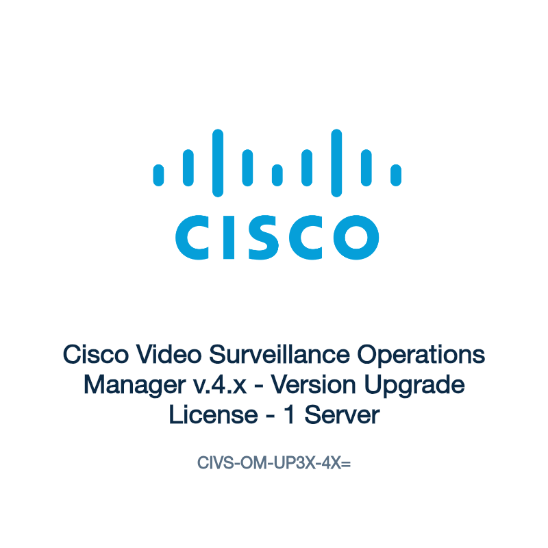 CIVS-OM-UP3X-4X=: Cisco Video Surveillance Operations Manager v.4.x