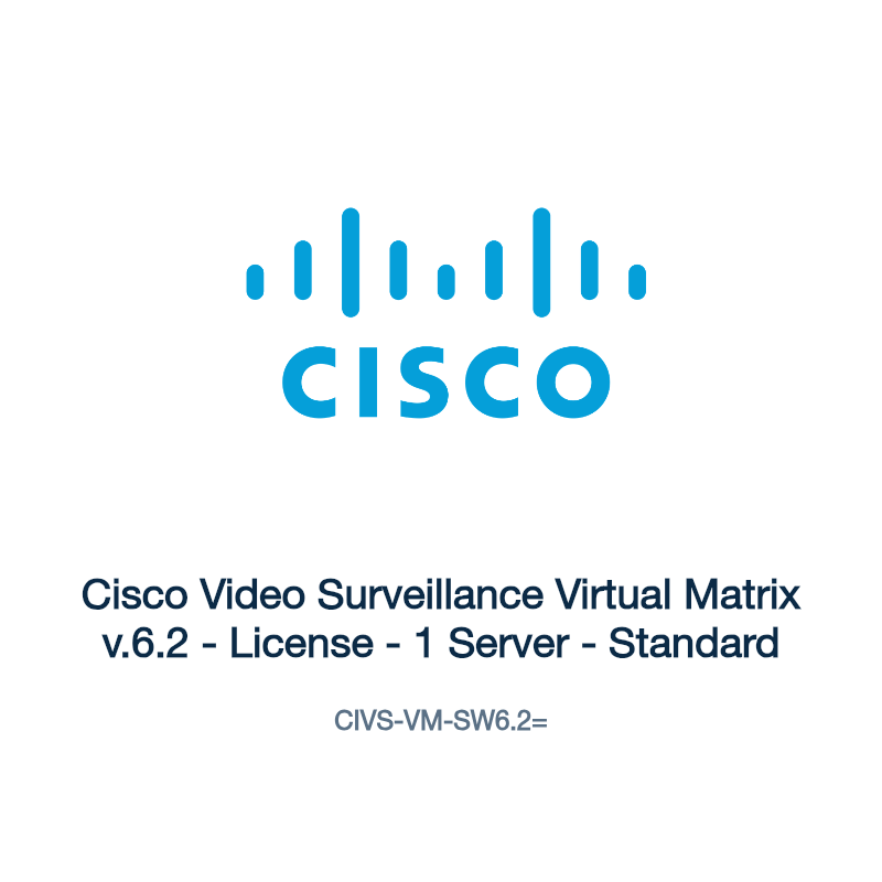 CIVS-VM-SW6.2=: Cisco Video Surveillance Virtual Matrix v.6.2