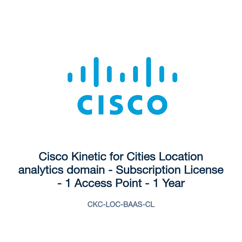 CKC-LOC-BAAS-CL: Cisco Kinetic for Cities Location analytics domain