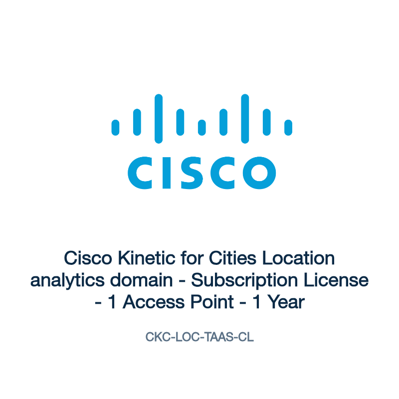 CKC-LOC-TAAS-CL: Cisco Kinetic for Cities Location analytics domain
