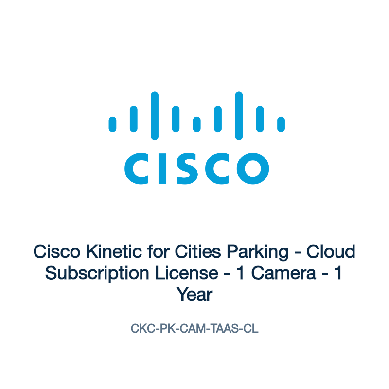 CKC-PK-CAM-TAAS-CL: Cisco Kinetic for Cities Parking