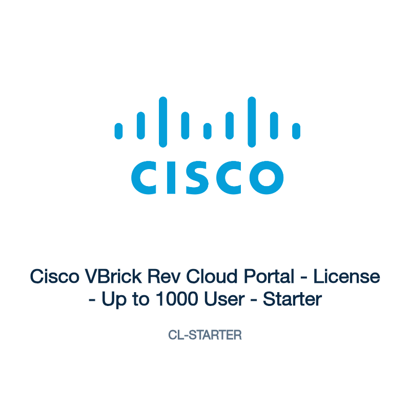 CL-STARTER: Cisco VBrick Rev Cloud Portal