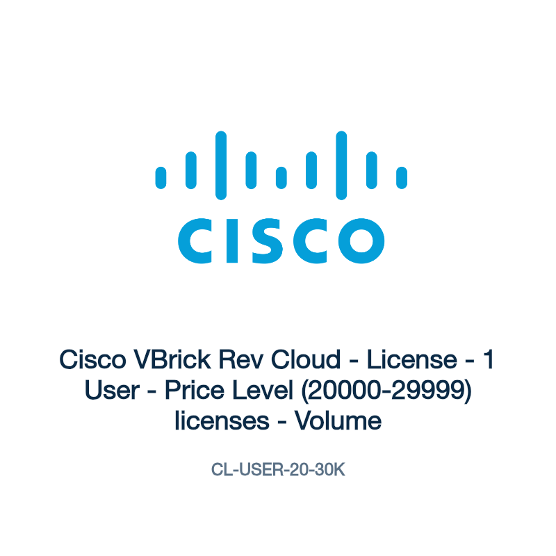 CL-USER-20-30K: Cisco VBrick Rev Cloud