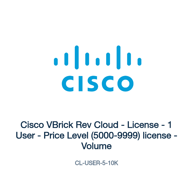 CL-USER-5-10K: Cisco VBrick Rev Cloud