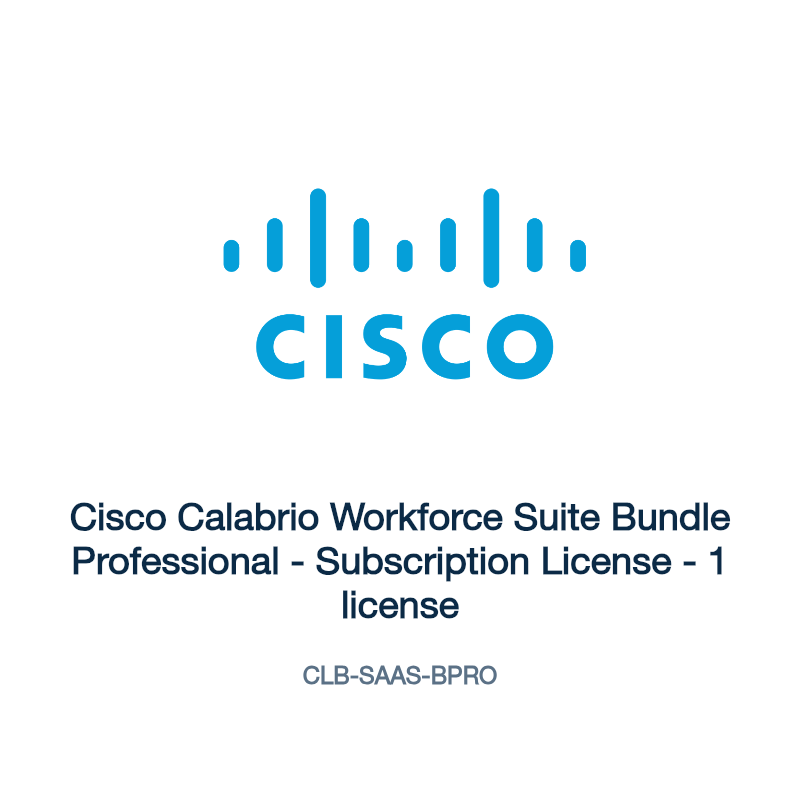 CLB-SAAS-BPRO: Cisco Calabrio Workforce Suite Bundle Professional