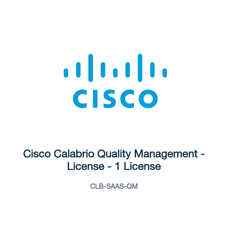 CLB-SAAS-QM: Cisco Calabrio Quality Management