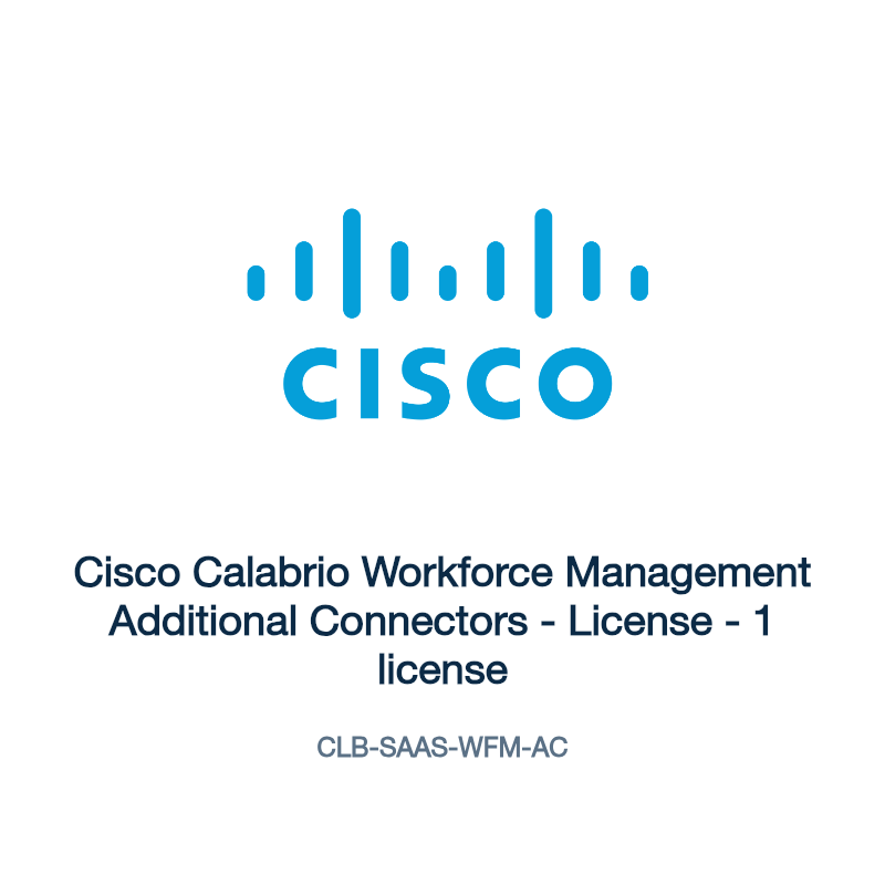 CLB-SAAS-WFM-AC: Cisco Calabrio Workforce Management Additional Connectors