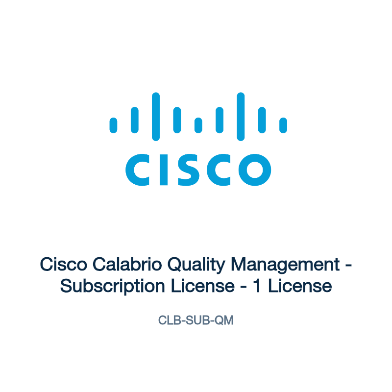 CLB-SUB-QM: Cisco Calabrio Quality Management