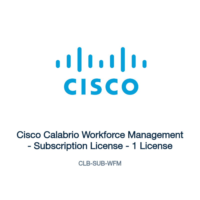 CLB-SUB-WFM: Cisco Calabrio Workforce Management