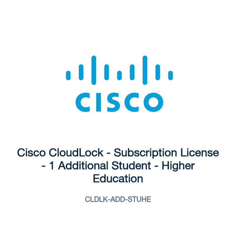 CLDLK-ADD-STUHE: Cisco CloudLock - Subscription License - 1 Additional Student -