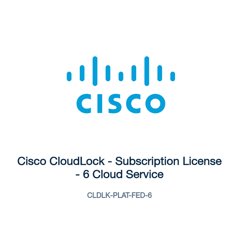 CLDLK-PLAT-FED-6: Cisco CloudLock - Subscription License - 6 Cloud Service