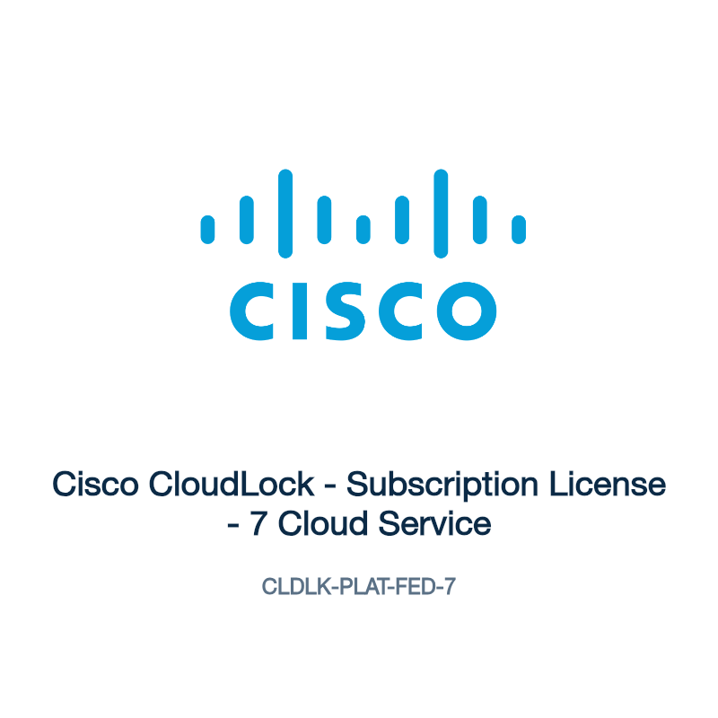 CLDLK-PLAT-FED-7: Cisco CloudLock - Subscription License - 7 Cloud Service