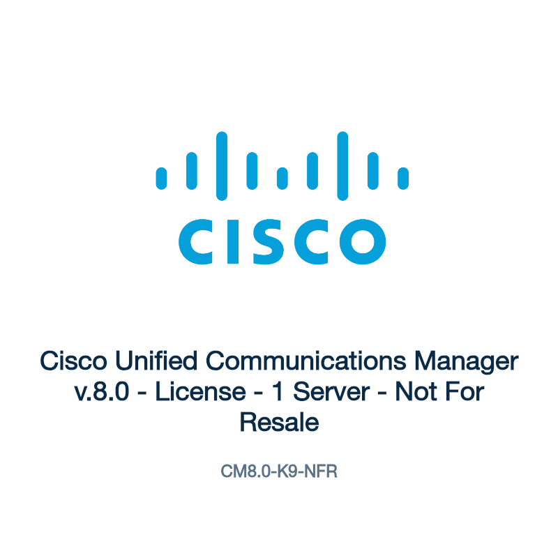 CM8.0-K9-NFR: Cisco Unified Communications Manager v.8.0