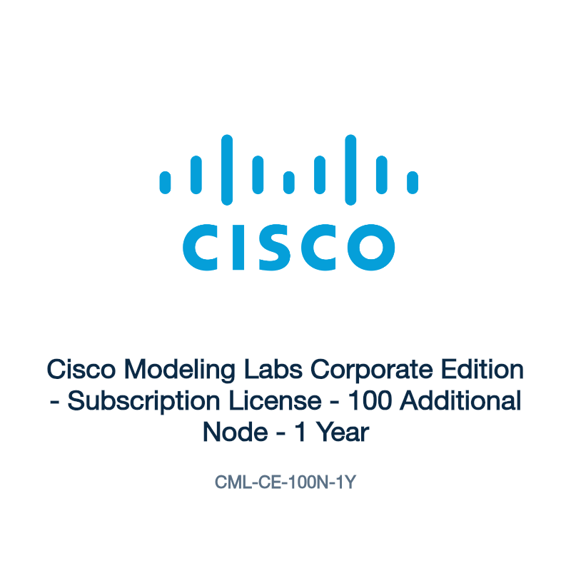 CML-CE-100N-1Y: Cisco Modeling Labs Corporate Edition