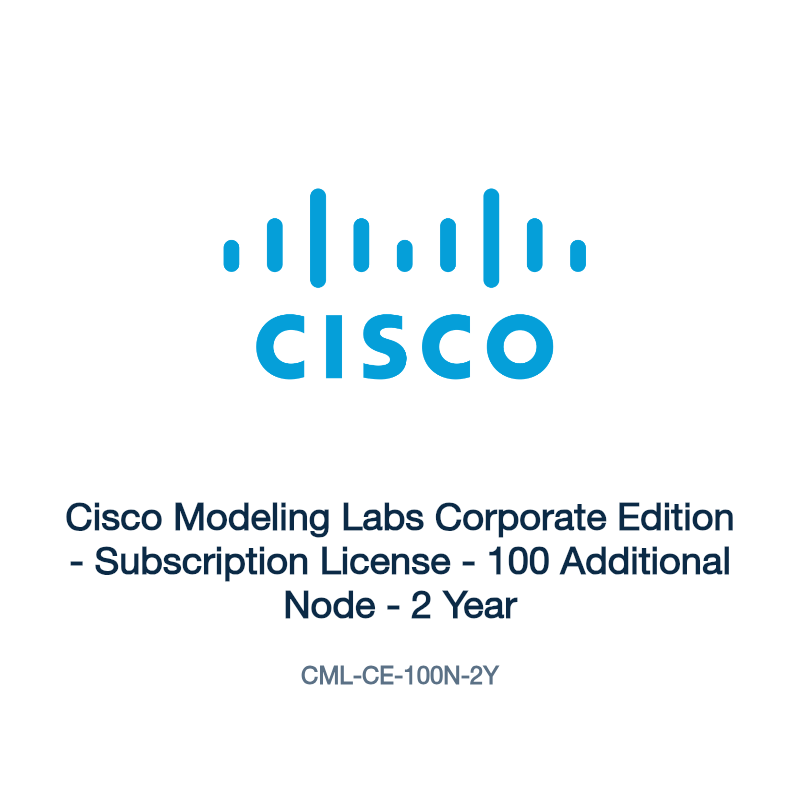 CML-CE-100N-2Y: Cisco Modeling Labs Corporate Edition