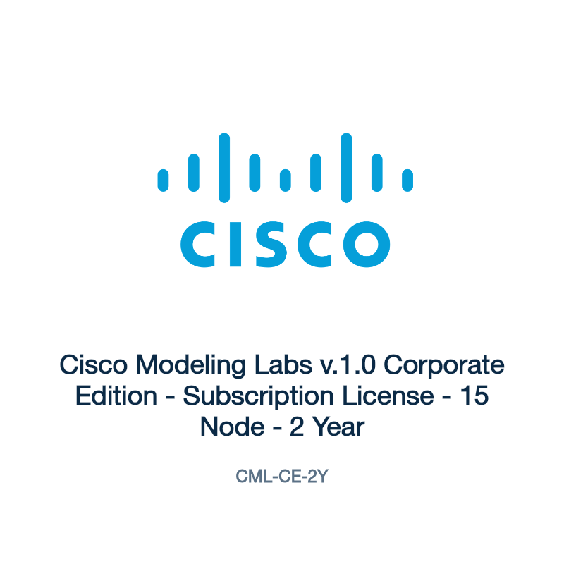 CML-CE-2Y: Cisco Modeling Labs v.1.0 Corporate Edition