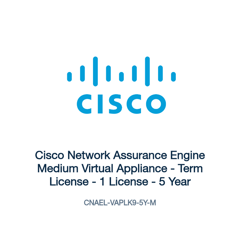 CNAEL-VAPLK9-5Y-M: Cisco Network Assurance Engine Medium Virtual Appliance