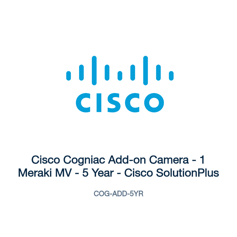 COG-ADD-5YR: Cisco Cogniac Add-on Camera