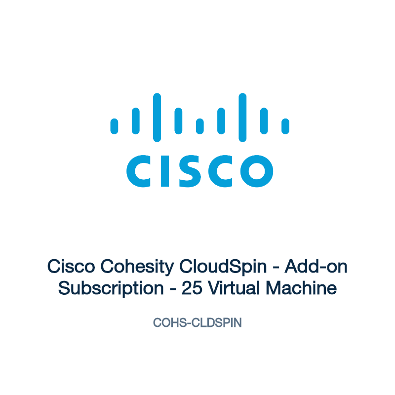 COHS-CLDSPIN: Cisco Cohesity CloudSpin