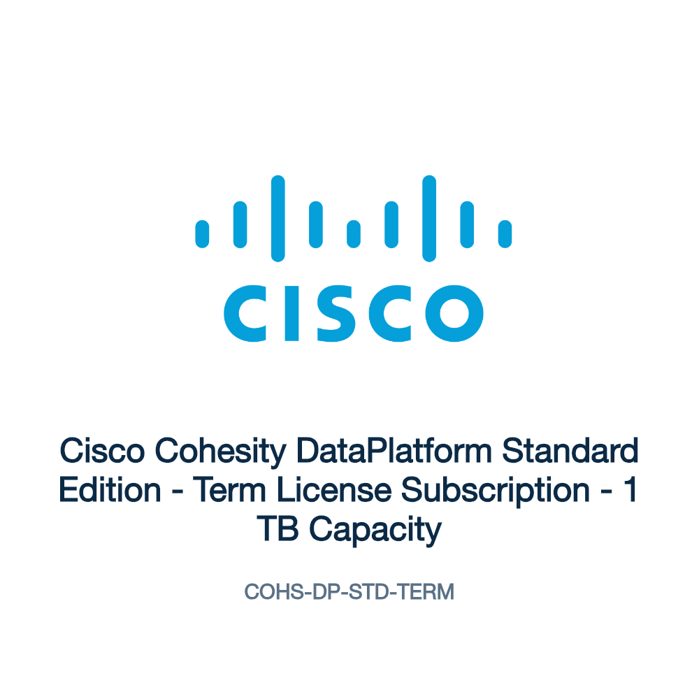 COHS-DP-STD-TERM: Cisco Cohesity DataPlatform Standard Edition