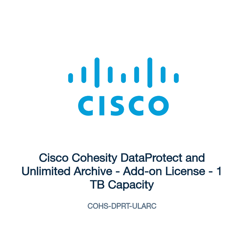 COHS-DPRT-ULARC: Cisco Cohesity DataProtect and Unlimited Archive
