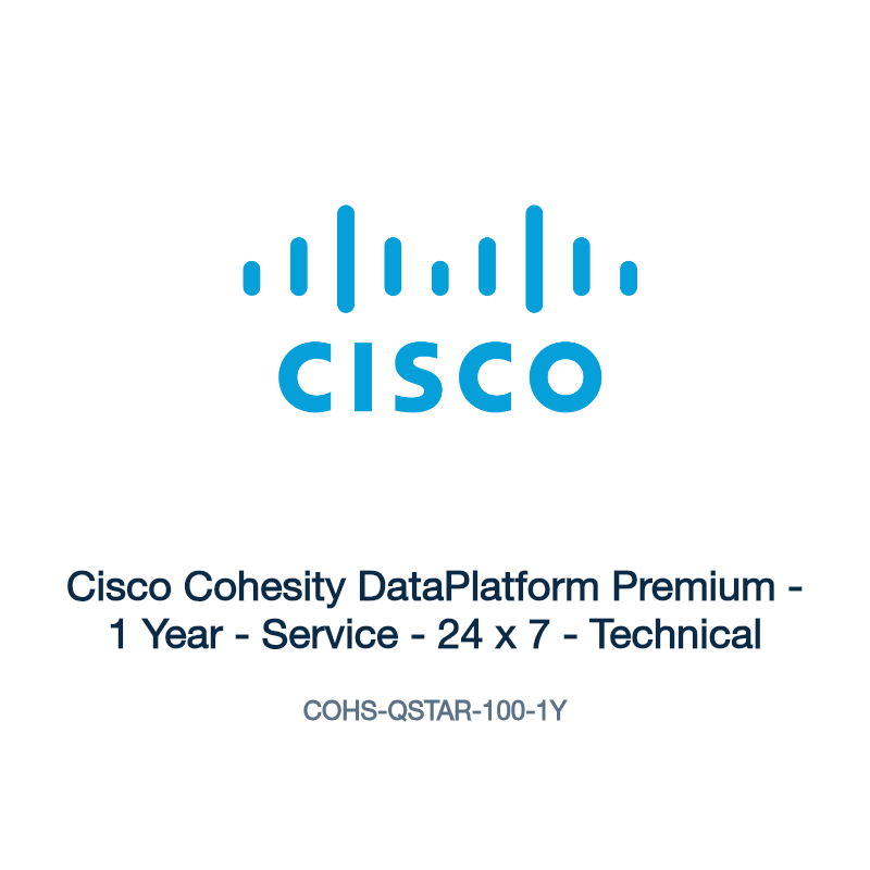 COHS-QSTAR-100-1Y: Cisco Cohesity DataPlatform Premium