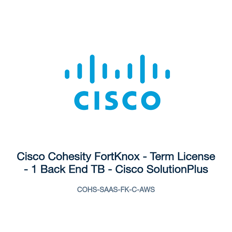COHS-SAAS-FK-C-AWS: Cisco Cohesity FortKnox