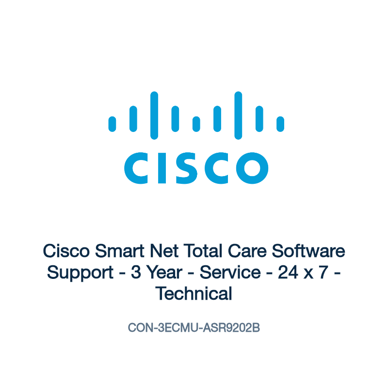 CON-3ECMU-ASR9202B: Cisco Smart Net Total Care Software Support