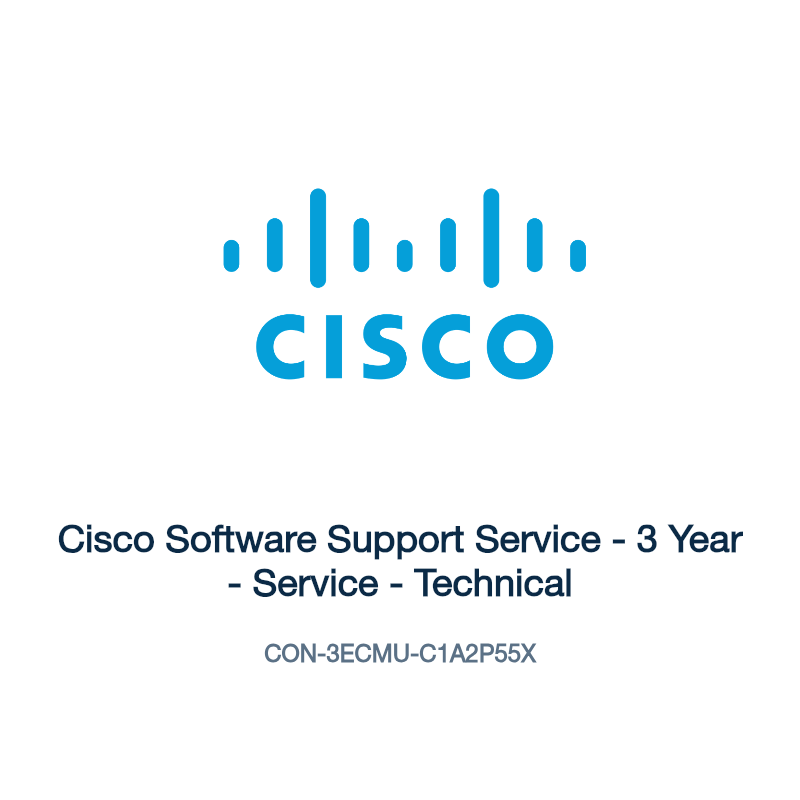 CON-3ECMU-C1A2P55X: Cisco Software Support Service
